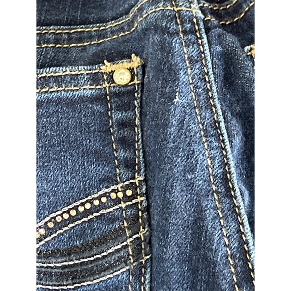 White House Black Market Dark Blue Straight Leg Jeans - Picture 11 of 13